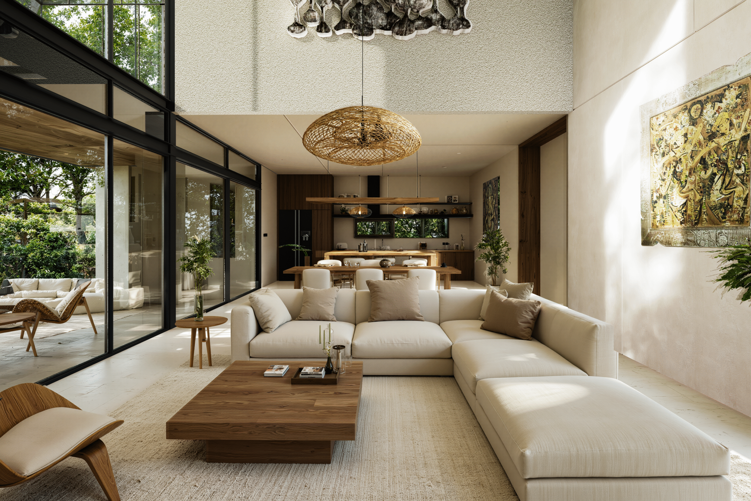 High ceilings and open living space in an Azura Living Bali investment property